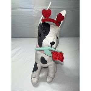 Target Bullseye Plush Dog Cupid Red Rose 6" Stuffed Animal Toy